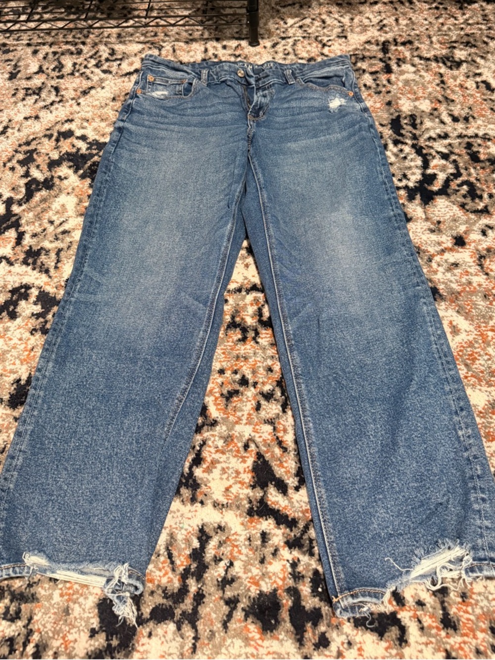 Curvy Straight Blue Jeans - Women